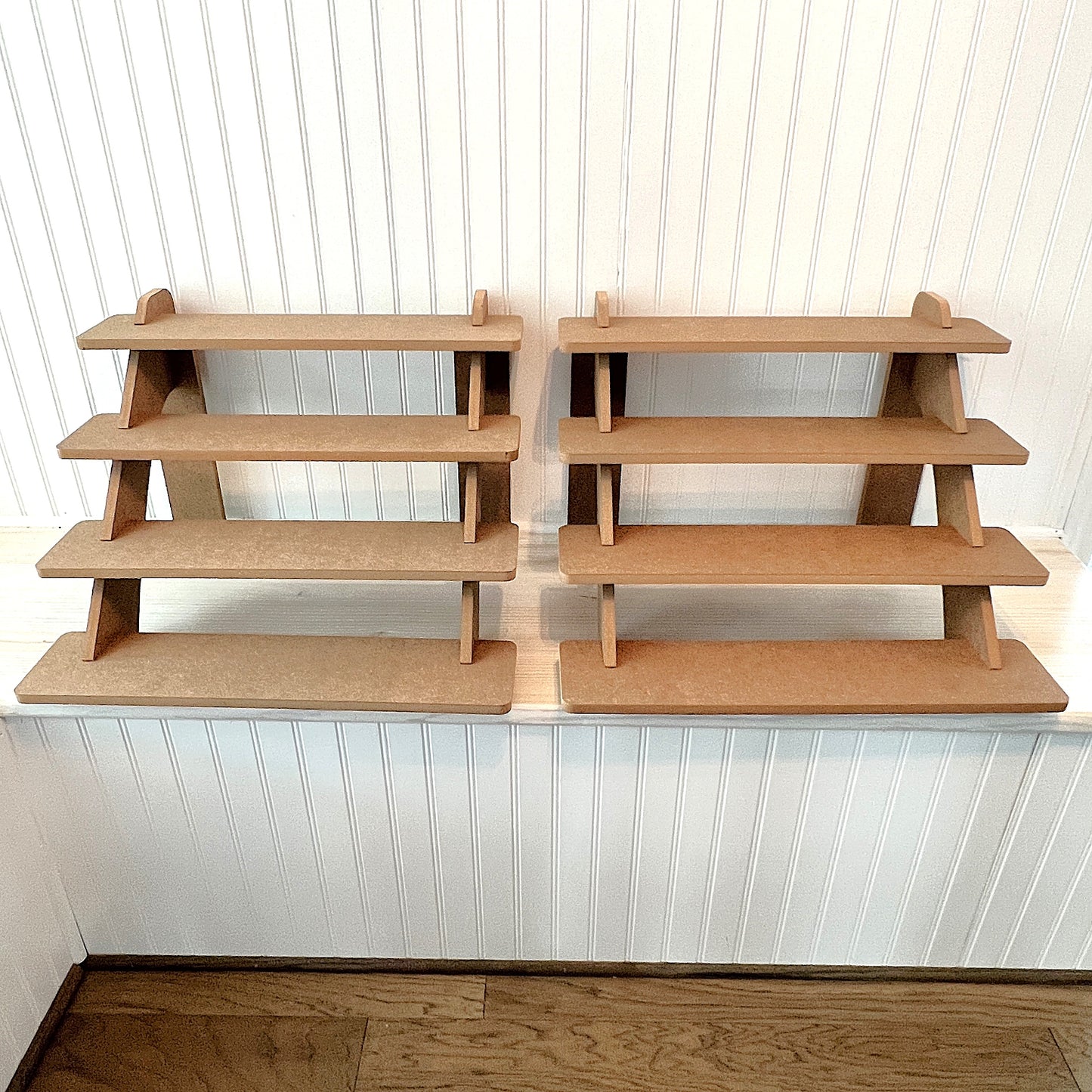 4-Tier Vendor Shelving Moisture Resistant MDF