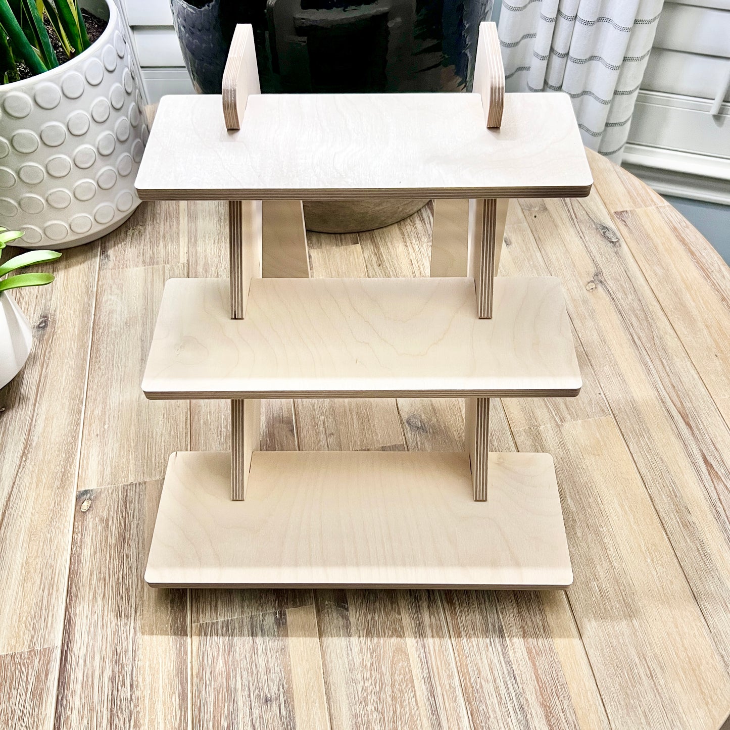 3-Tier 14" Wood Display Stand