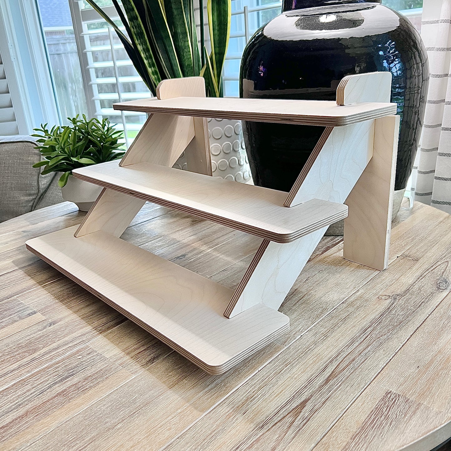 3-Tier 30" Birch Wood Display