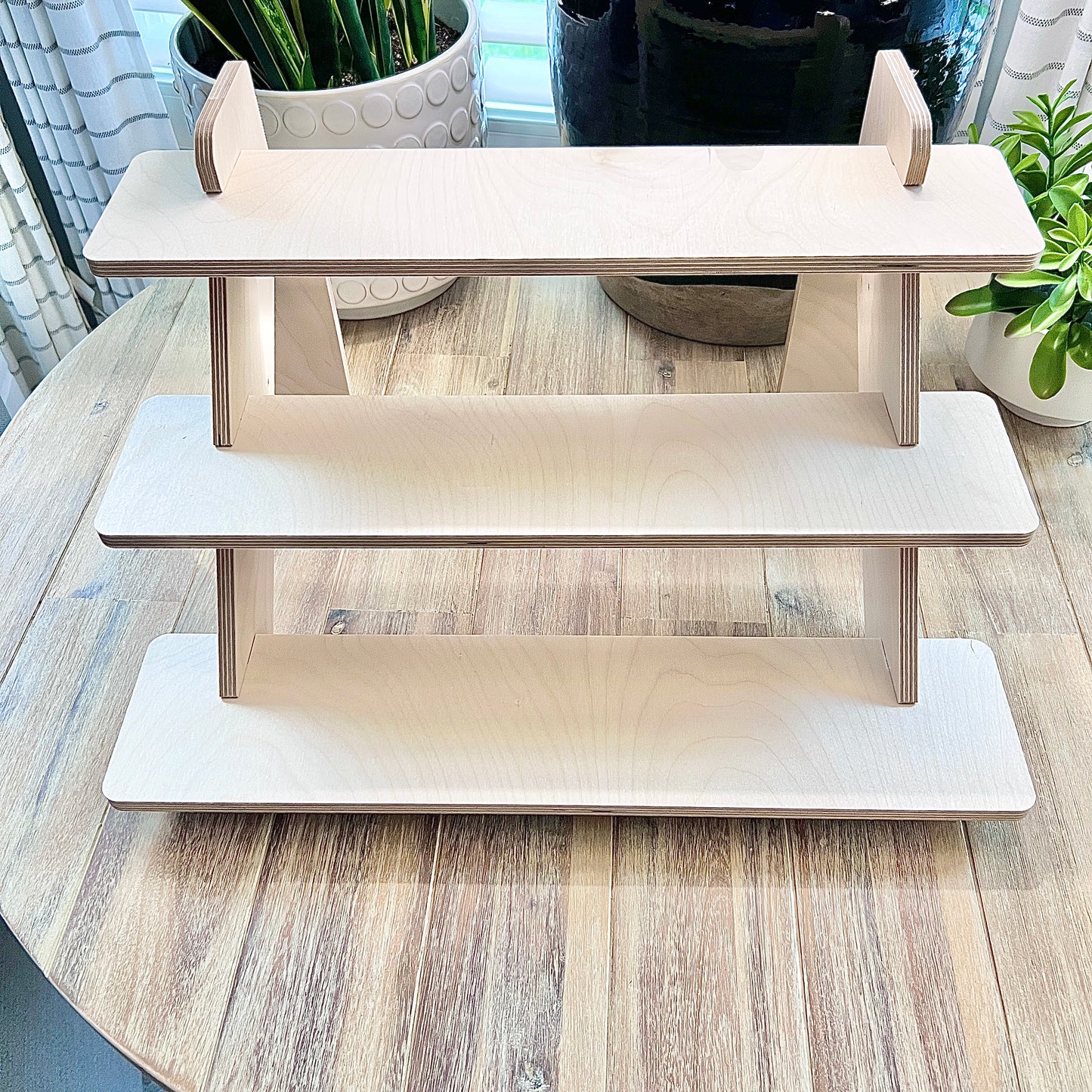 3-Tier 30" Birch Wood Display