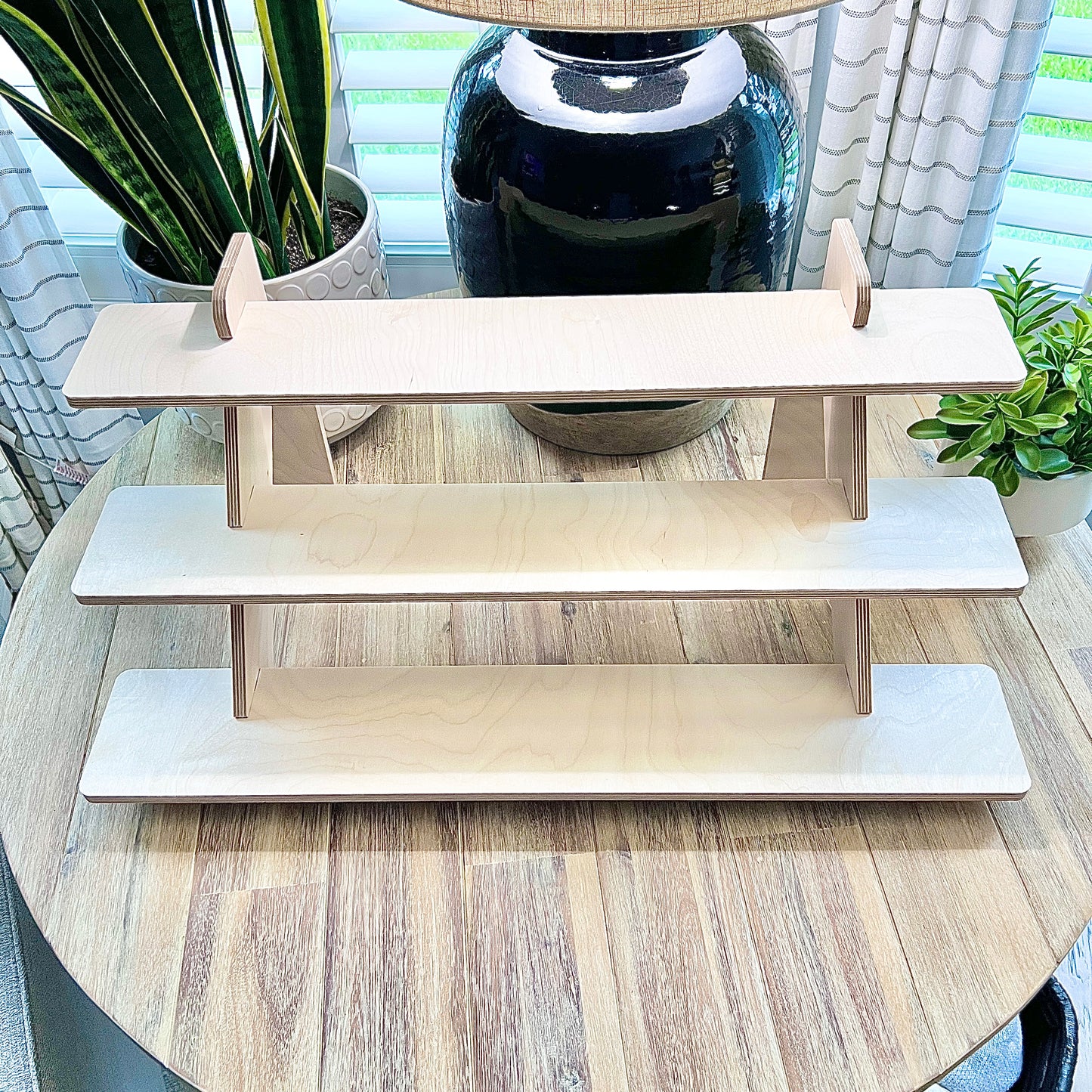 3-Tier 30" Birch Wood Display