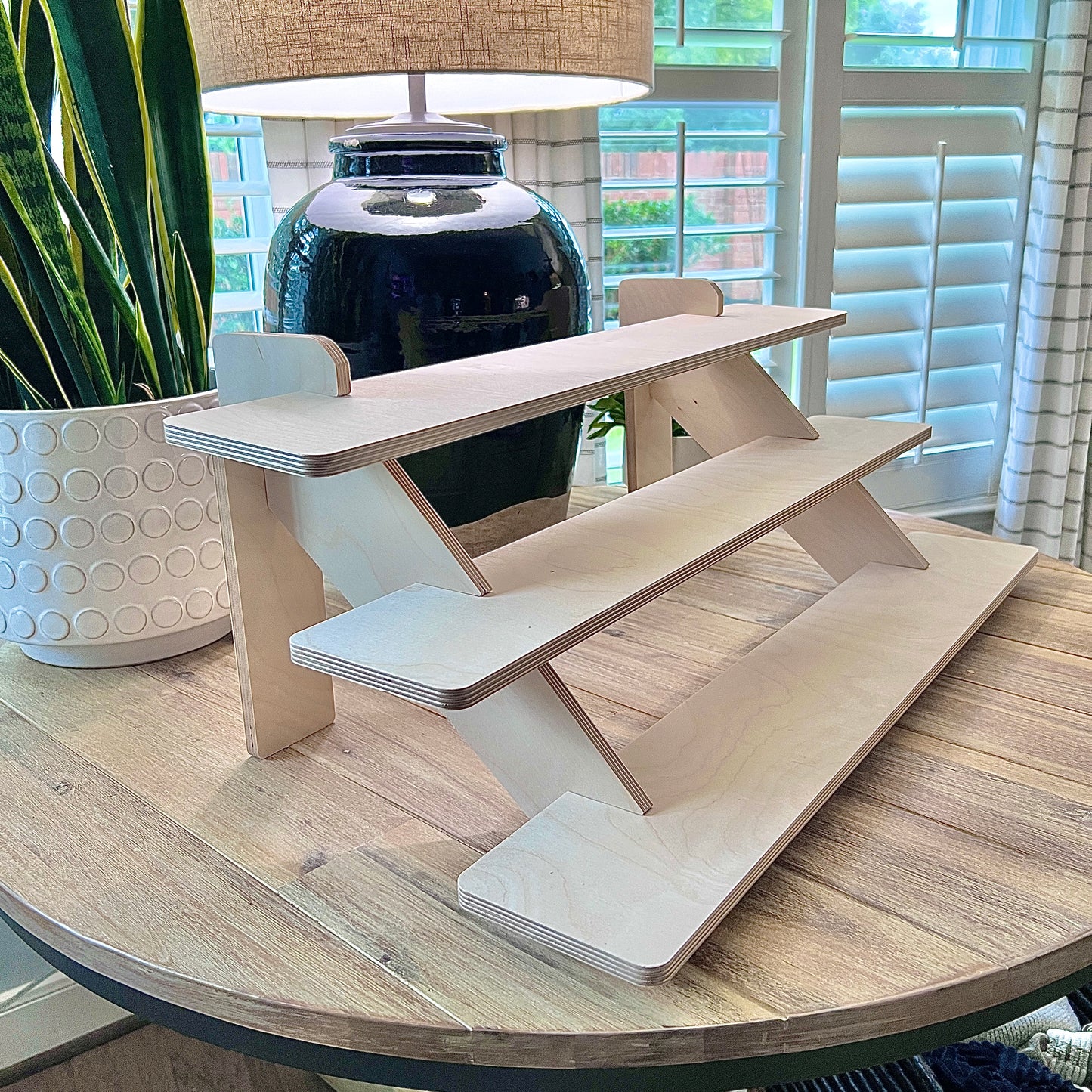 3-Tier 30" Birch Wood Display