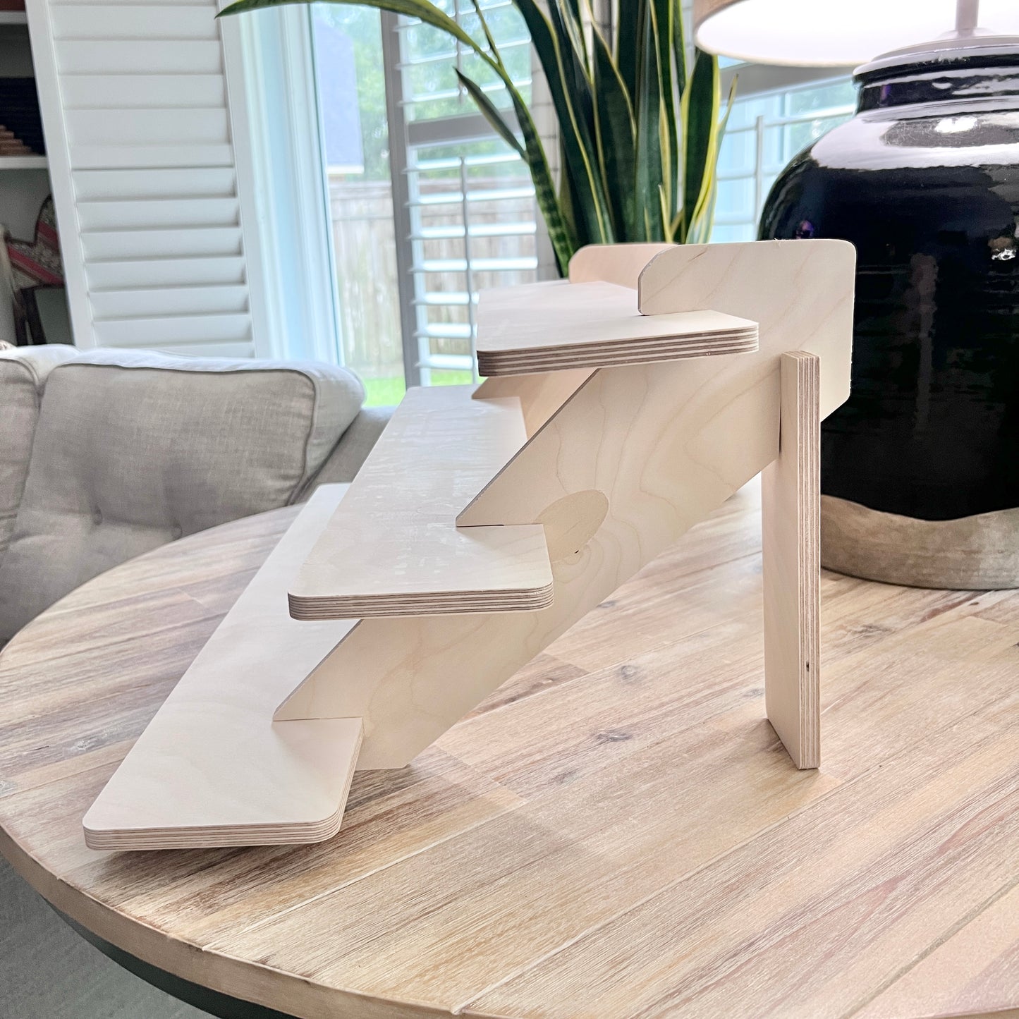 3-Tier 30" Birch Wood Display