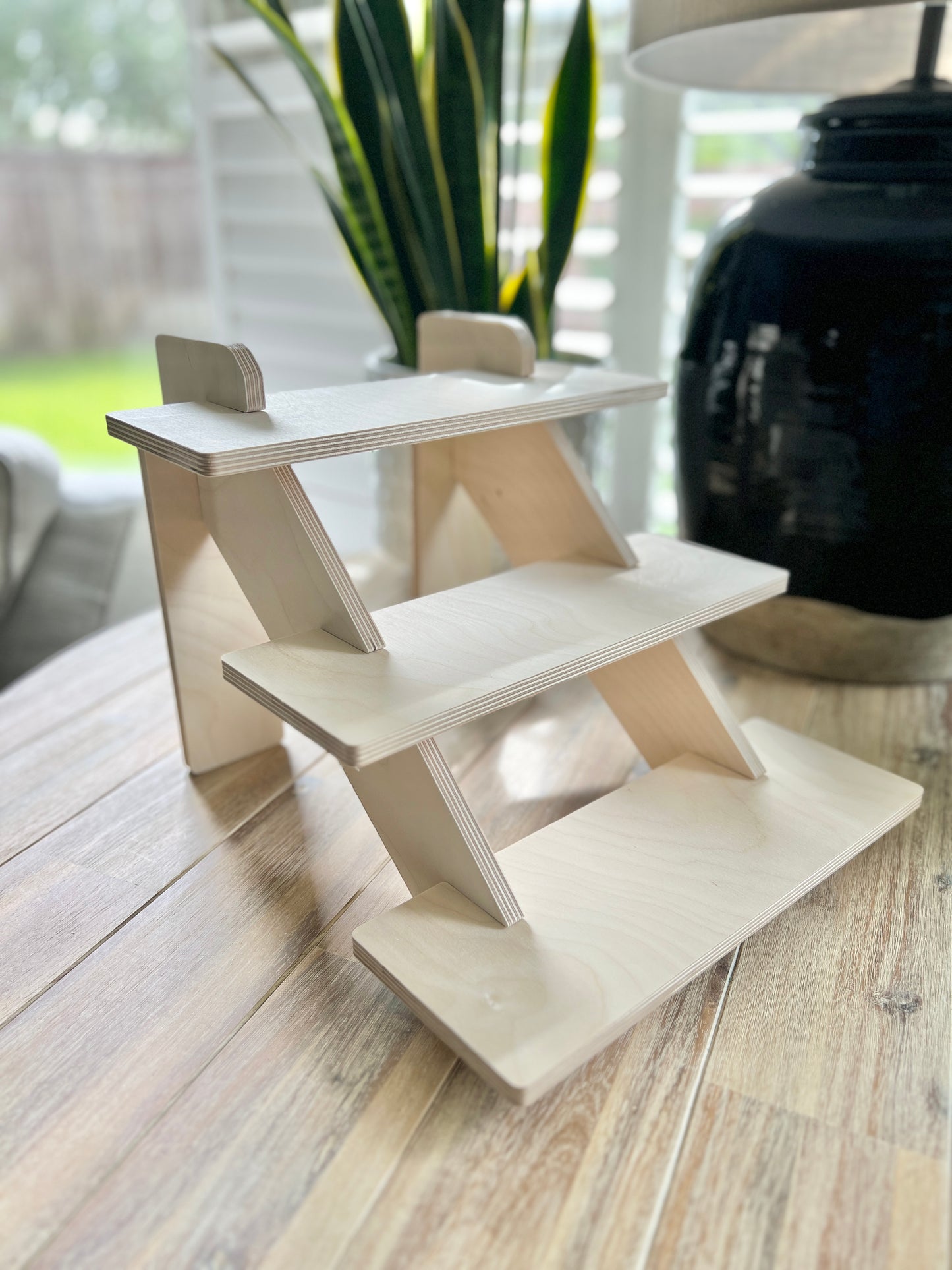 3-Tier 14" Wood Display Stand