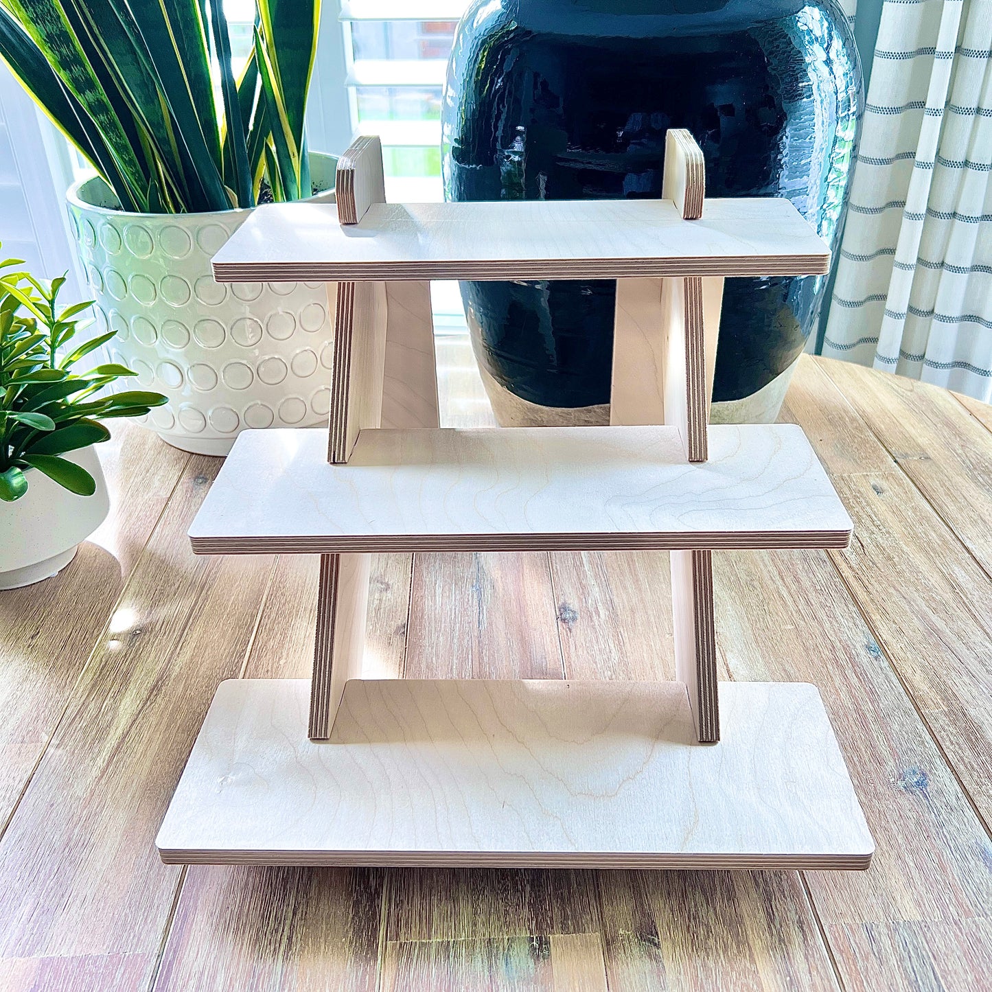 3-Tier 14" Wood Display Stand