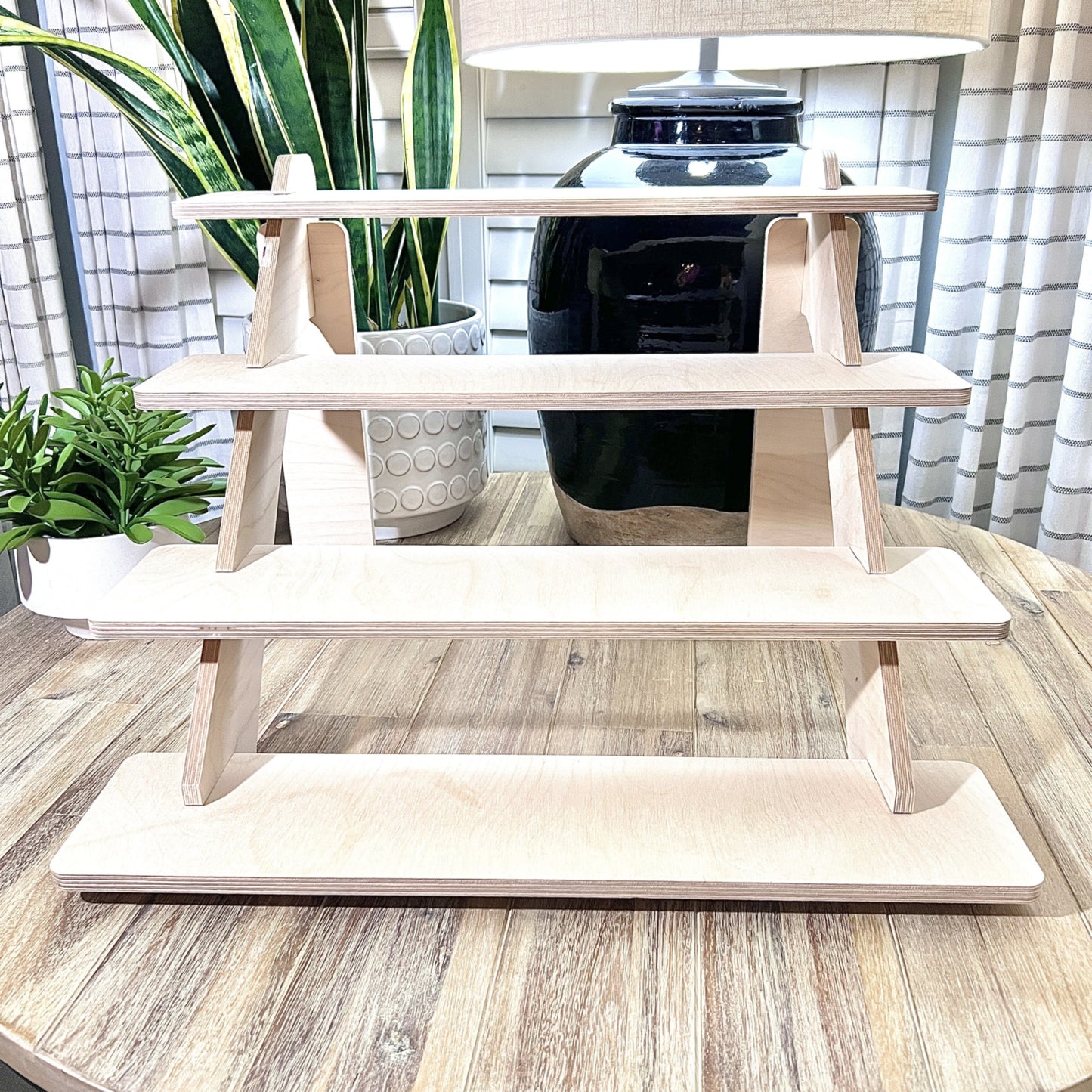 4-Tier 22" Wood Display Stand