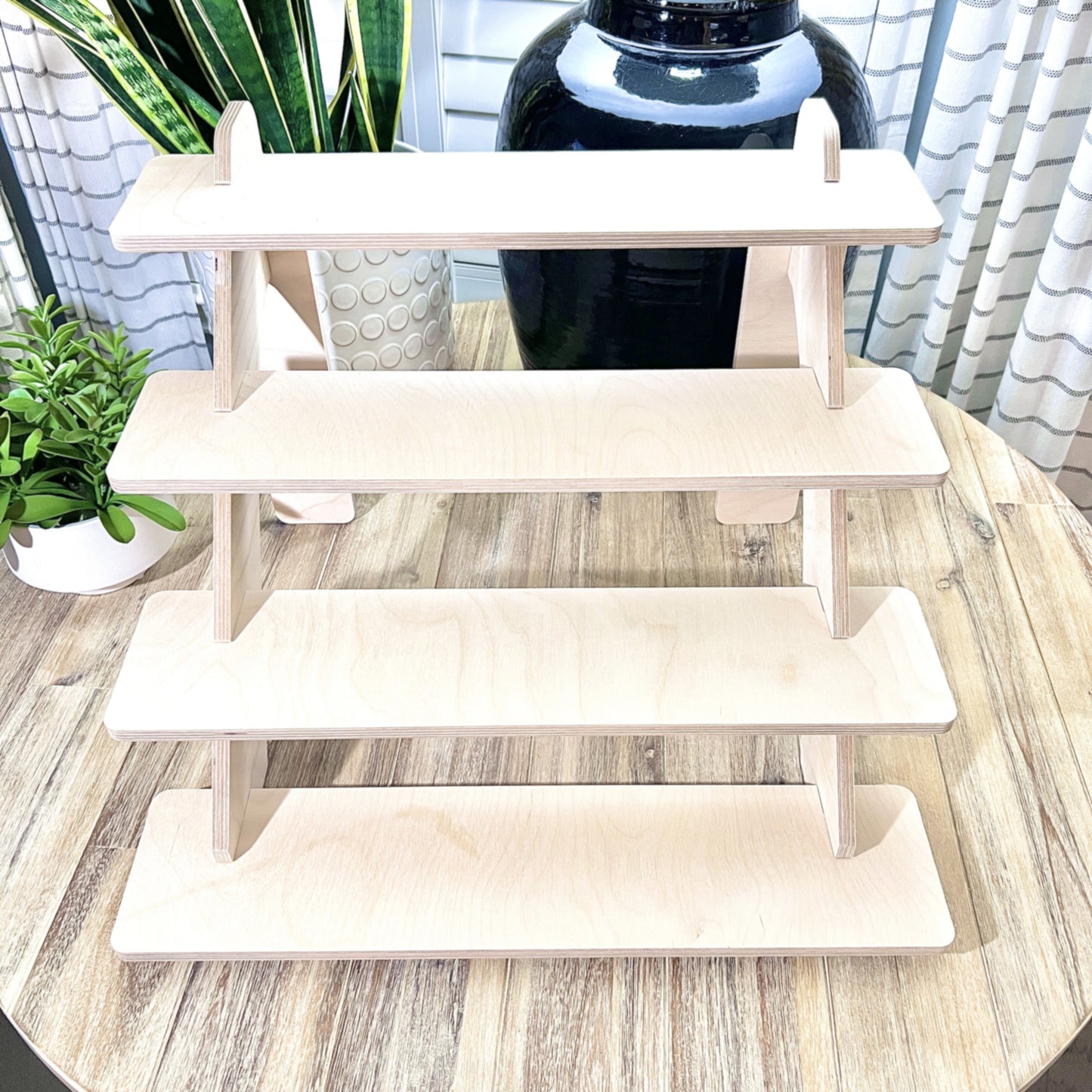 4-Tier 22" Wood Display Stand