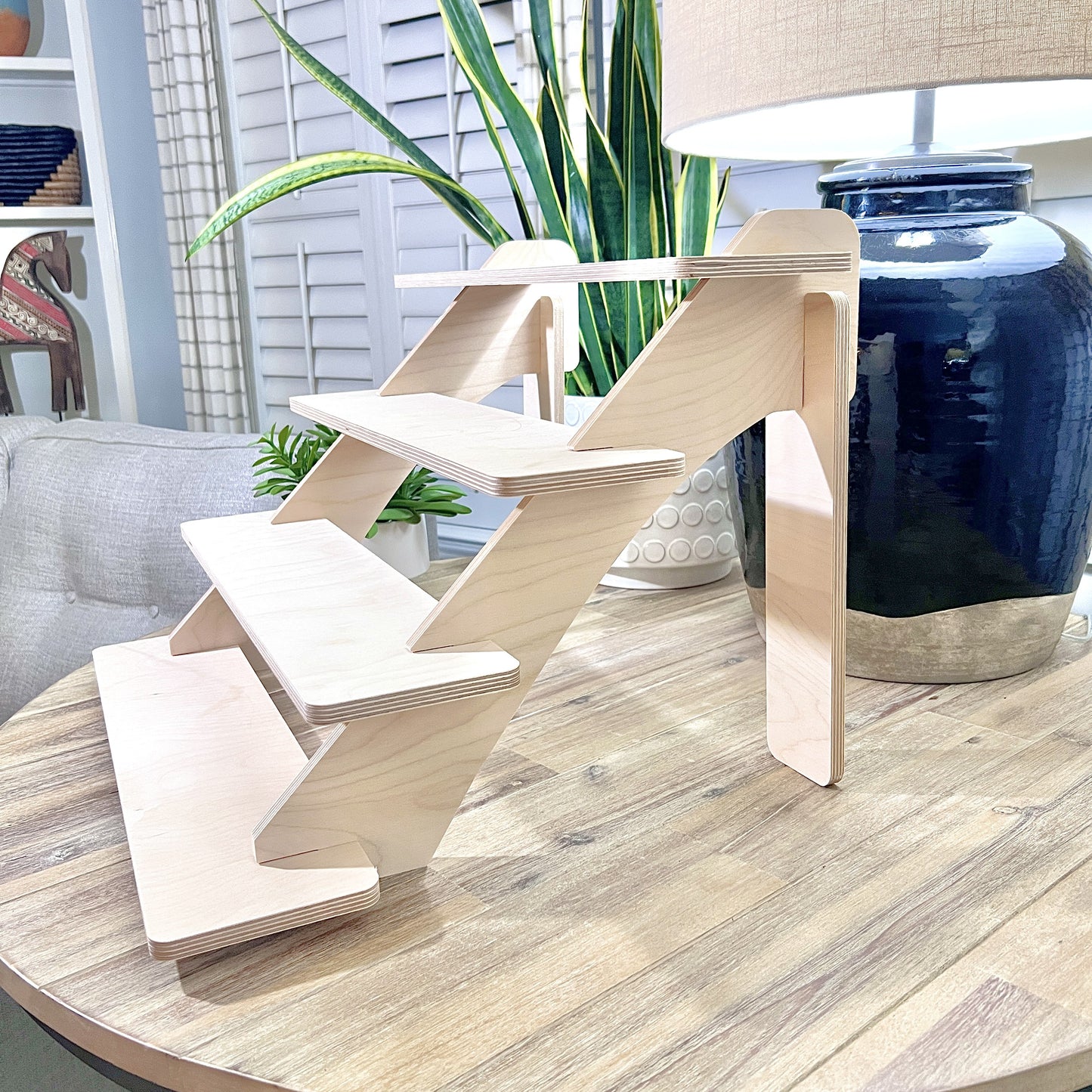 4-Tier 22" Wood Display Stand