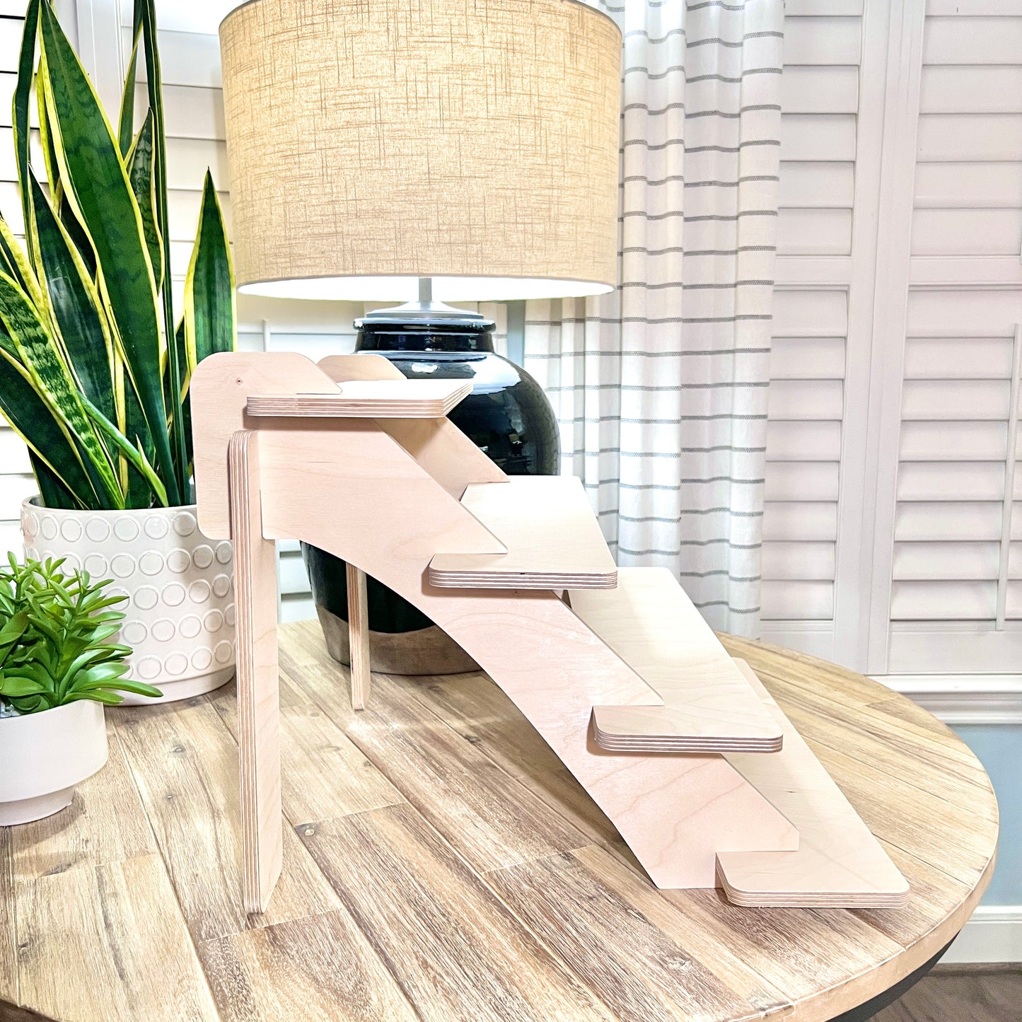 4-Tier 22" Wood Display Stand