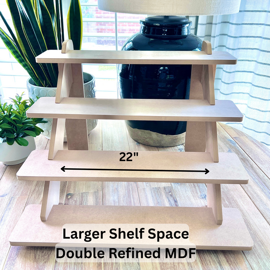 4-Tier 22" Premium MDF Display Stand