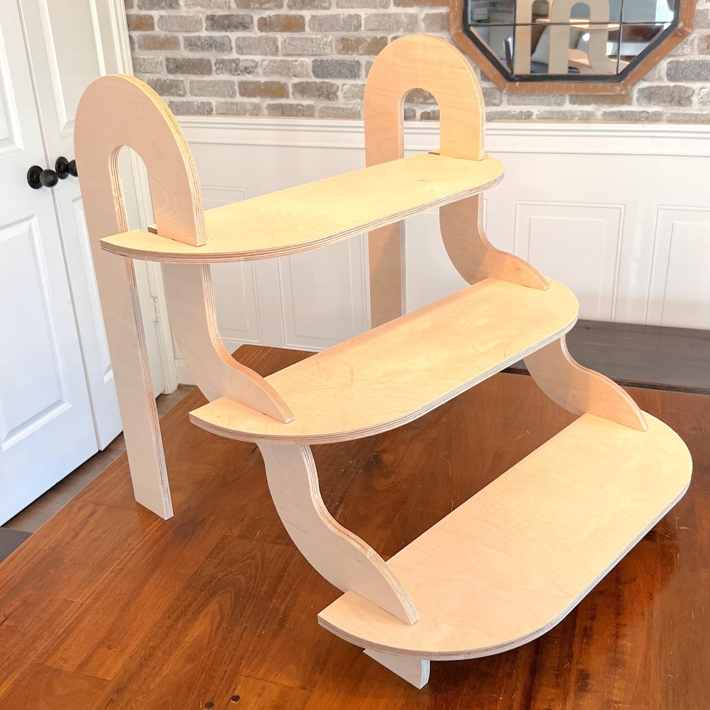 3-Tier Solid Wood Tabletop Display, Tiered Display, Dessert Display, Cake Stand, Cupcake Display, Wedding Display, Food Display for Party