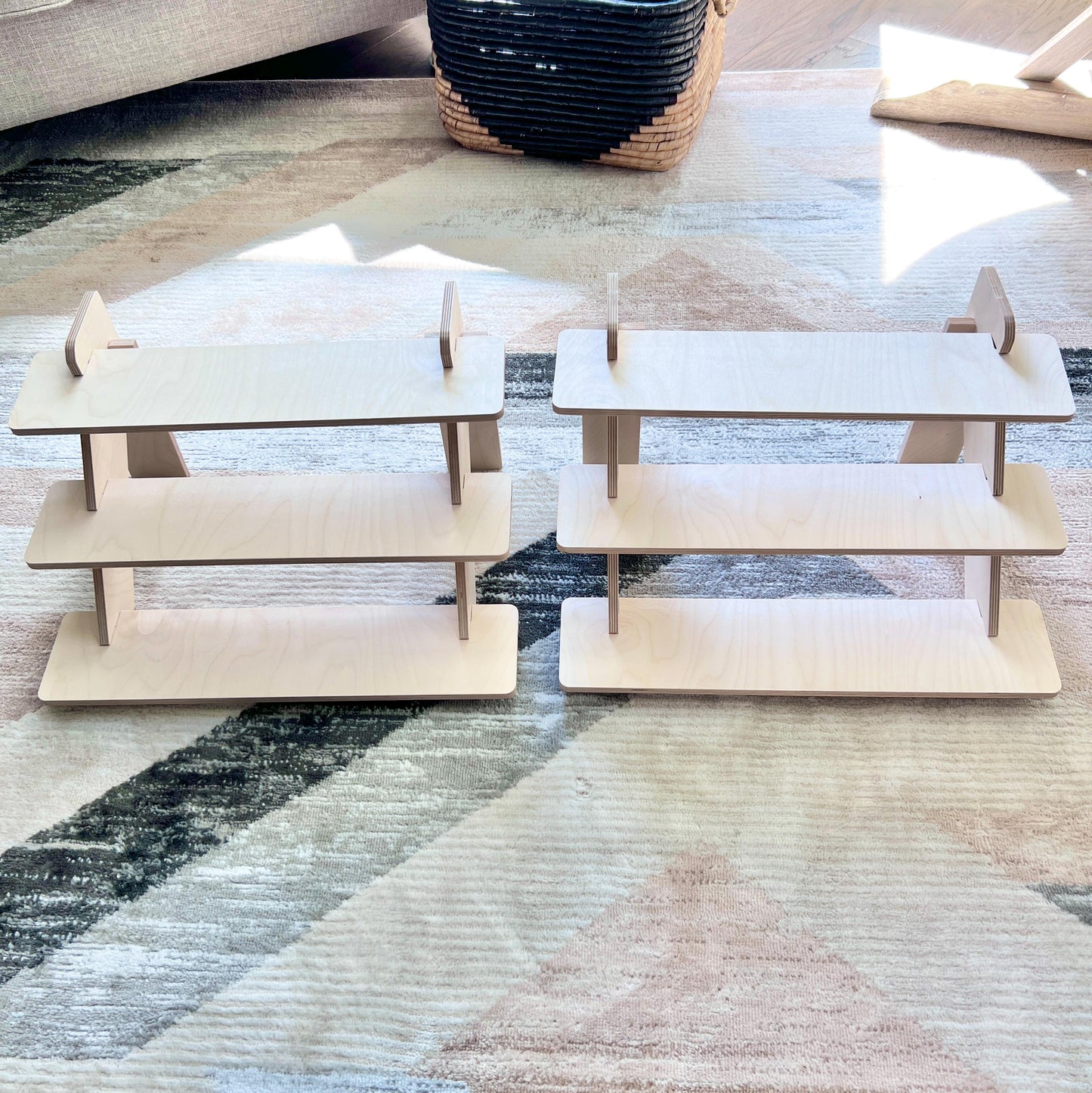 Market Bundle #3, Solid Wood Display, Craft Show display, Farmer's Market Display, Tabletop Shelves, Retail Display Stand, Tiered Shelving