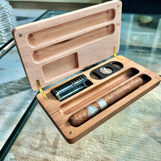 One of a kind- Luxury Wood Cigar Case, Ambrosia 5