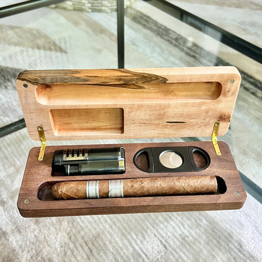 One of a kind- Luxury Wood Cigar Case - Ambrosia 6