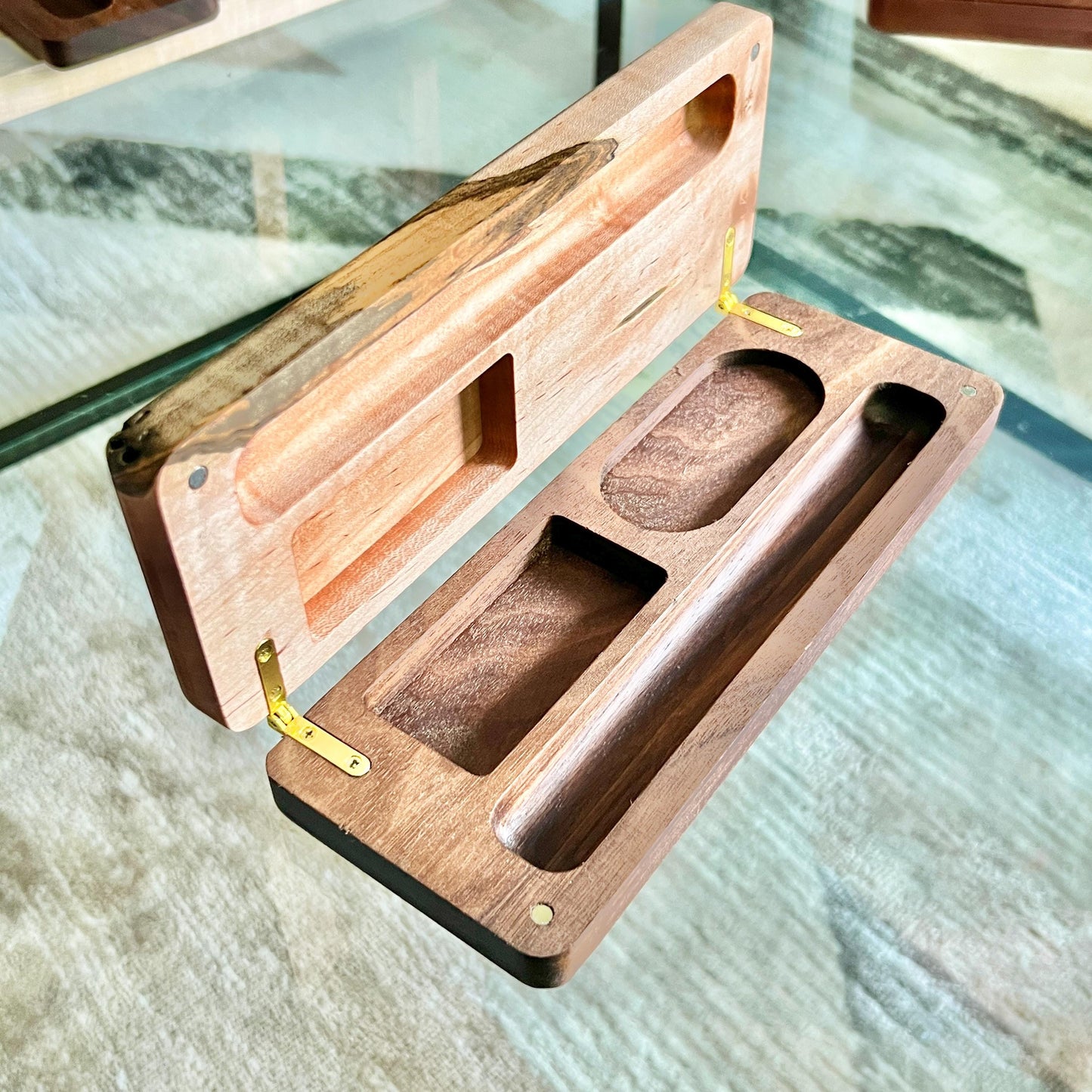 One of a kind- Luxury Wood Cigar Case - Ambrosia 6