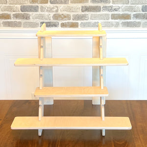 Adjustable Shelf  Display Stand in Birch