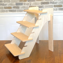 Adjustable Shelf  Display Stand in Birch