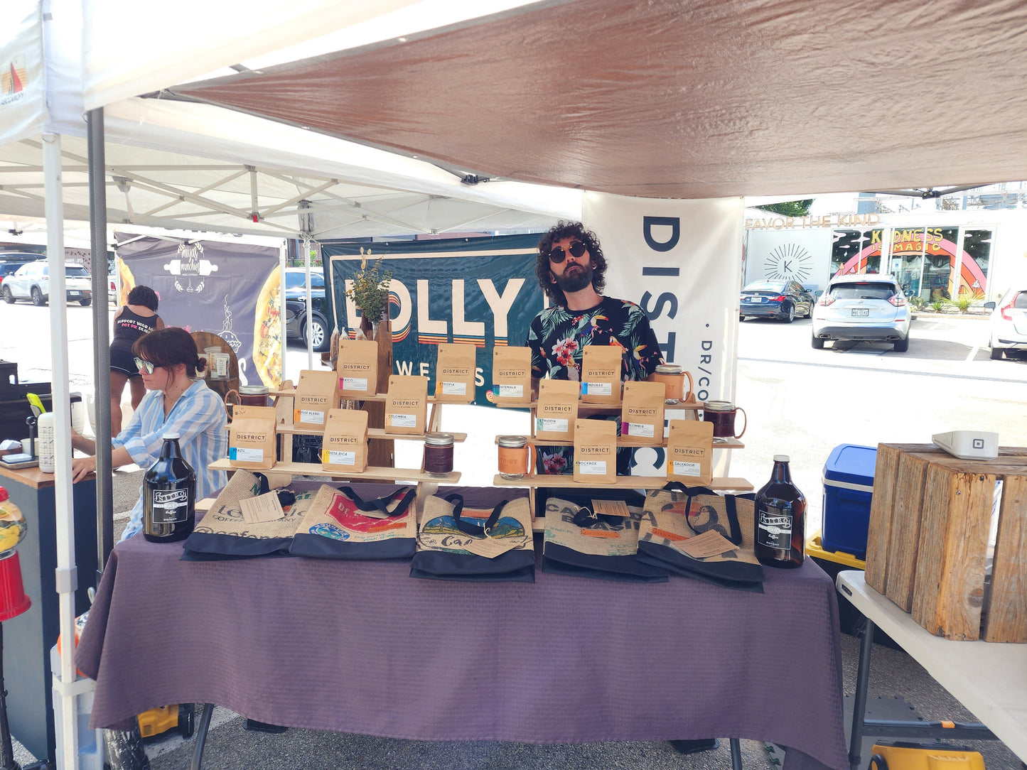 4-Tier Birch Wood Display Stand: 30" Tabletop Shelving