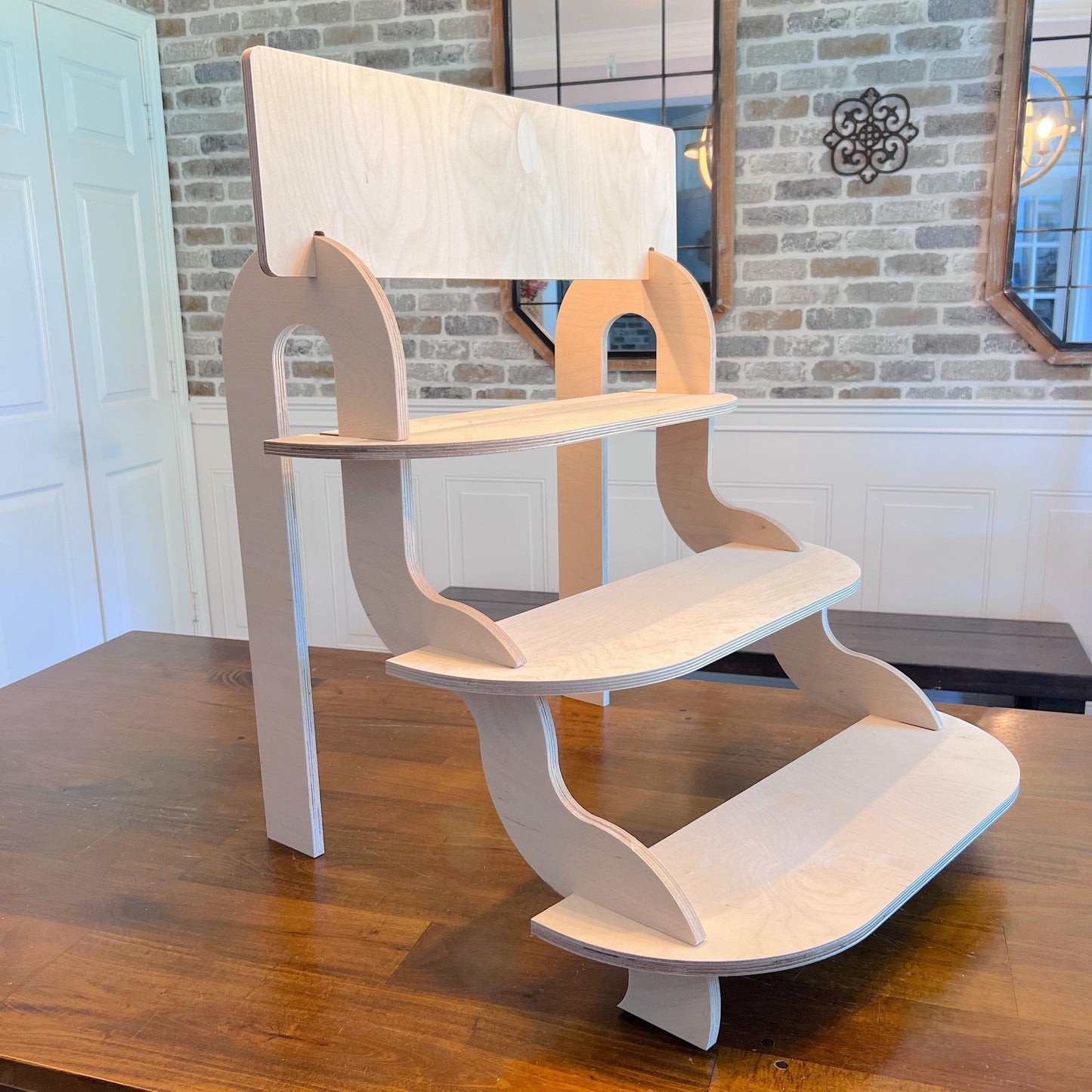 3-Tier Solid Wood Tabletop Display, Tiered Display, Dessert Display, Cake Stand, Cupcake Display, Wedding Display, Food Display for Party