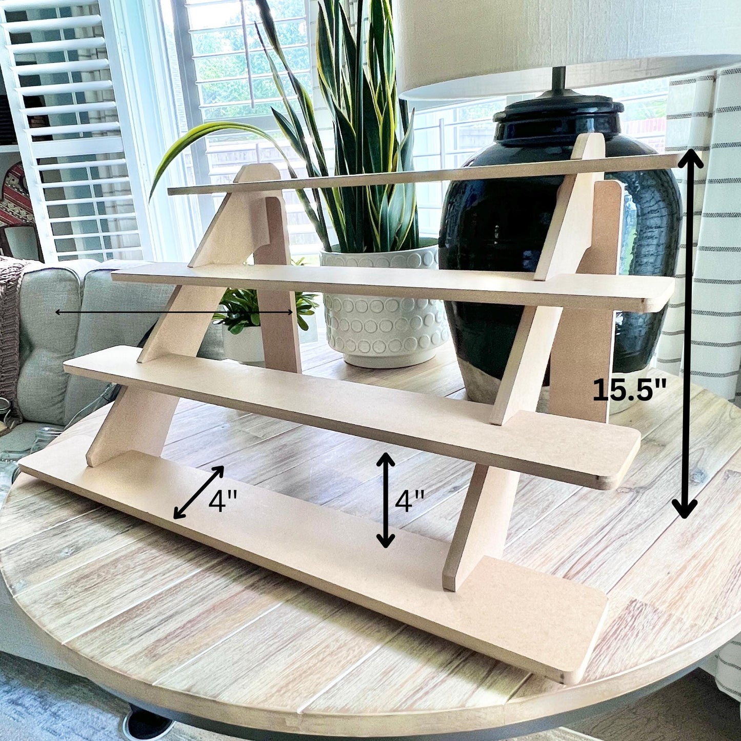 4- Tier 30" Display Stand, 3-pack,  Craft Show Display, Tabletop Display, Candle Display, Soap Display, Retail Display, cupcake stand