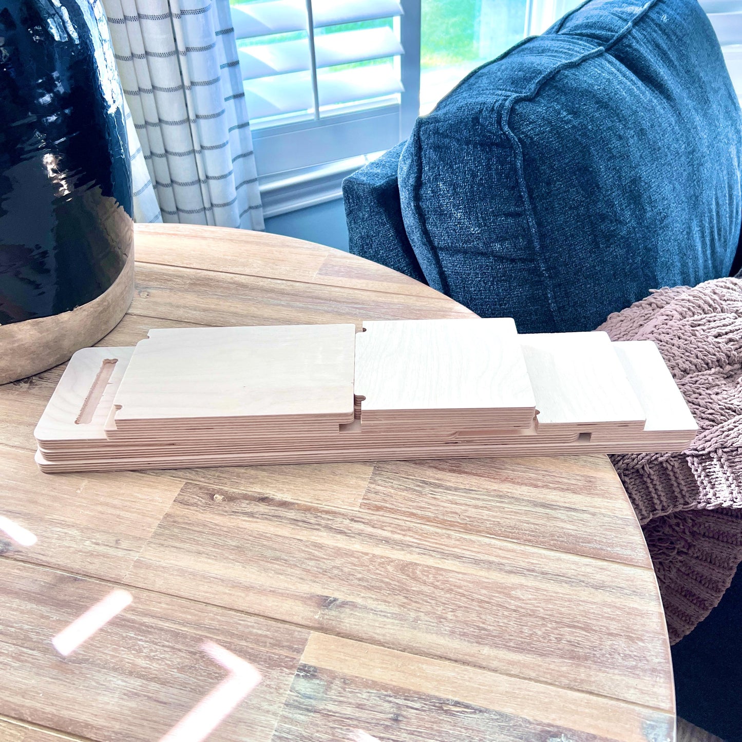 3-Tier Birch Wood Nesting Shelves