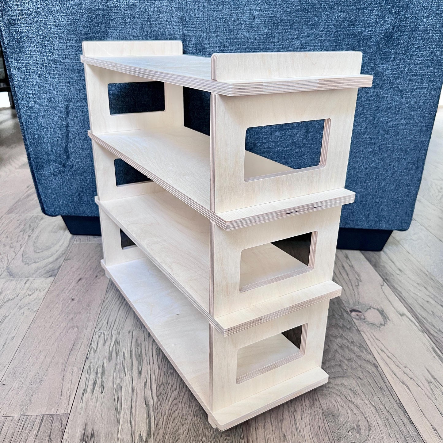 Tabletop display, product display rack, shoe rack, craft show display, 4-tier display, candle display, market display, side table, shelves