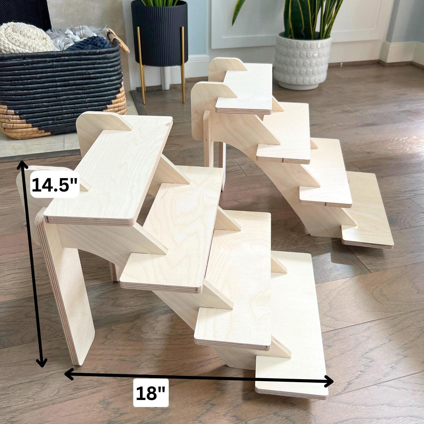 Wood Display Stand 4-tier and 3 tier, Clearance Bundle, Craft Show Display, Candle Display, Wood Shelving, Cupcake Display, Tabletop Shelves