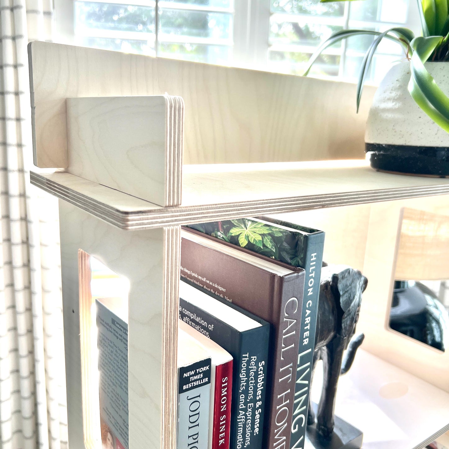Wood Bookcase, product display rack, wood display, 3-tier display, tabletop book rack, childrens bookcase, entryway shoe rack,