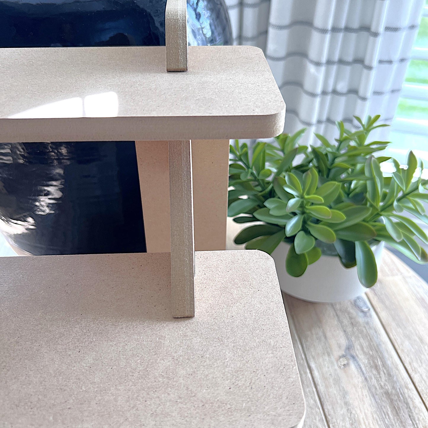 3-Tier 22" Display Stand MDF, Wood Display Stand, Candle Display, Jewelry Display, large display, craft show display, soap display,risers