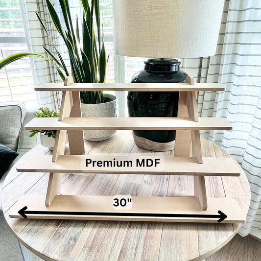 4- Tier 30" Display Stand, 3-pack,  Craft Show Display, Tabletop Display, Candle Display, Soap Display, Retail Display, cupcake stand