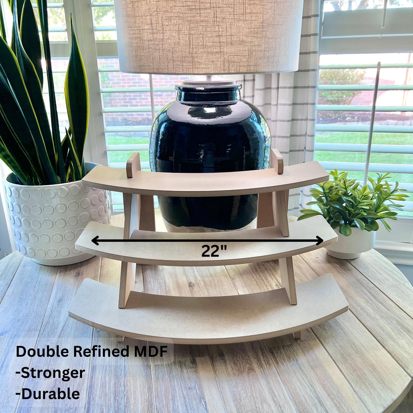 3-Tier HDF Curved Display: Affordable Display for Craft Shows