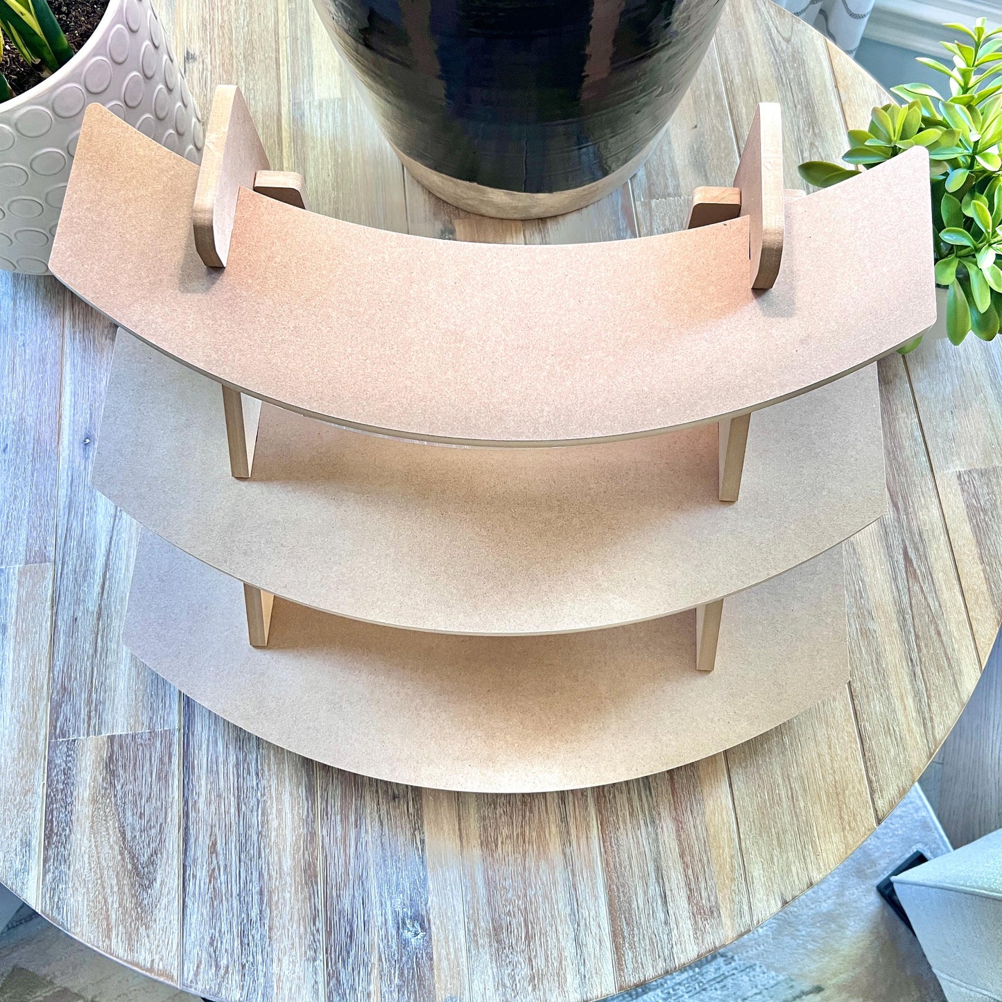 3-Tier HDF Curved Display: Affordable Display for Craft Shows