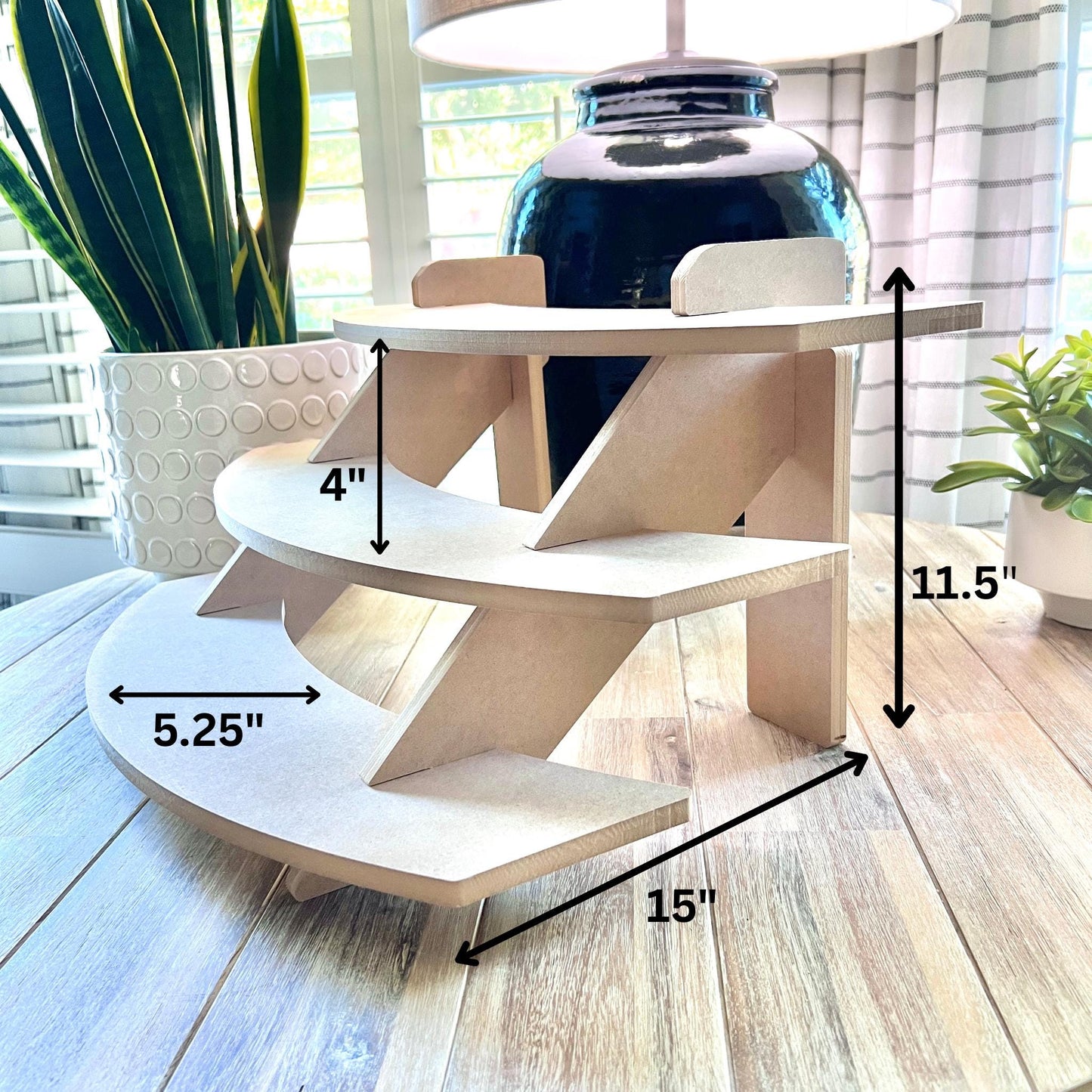 3-Tier HDF Curved Display: Affordable Display for Craft Shows