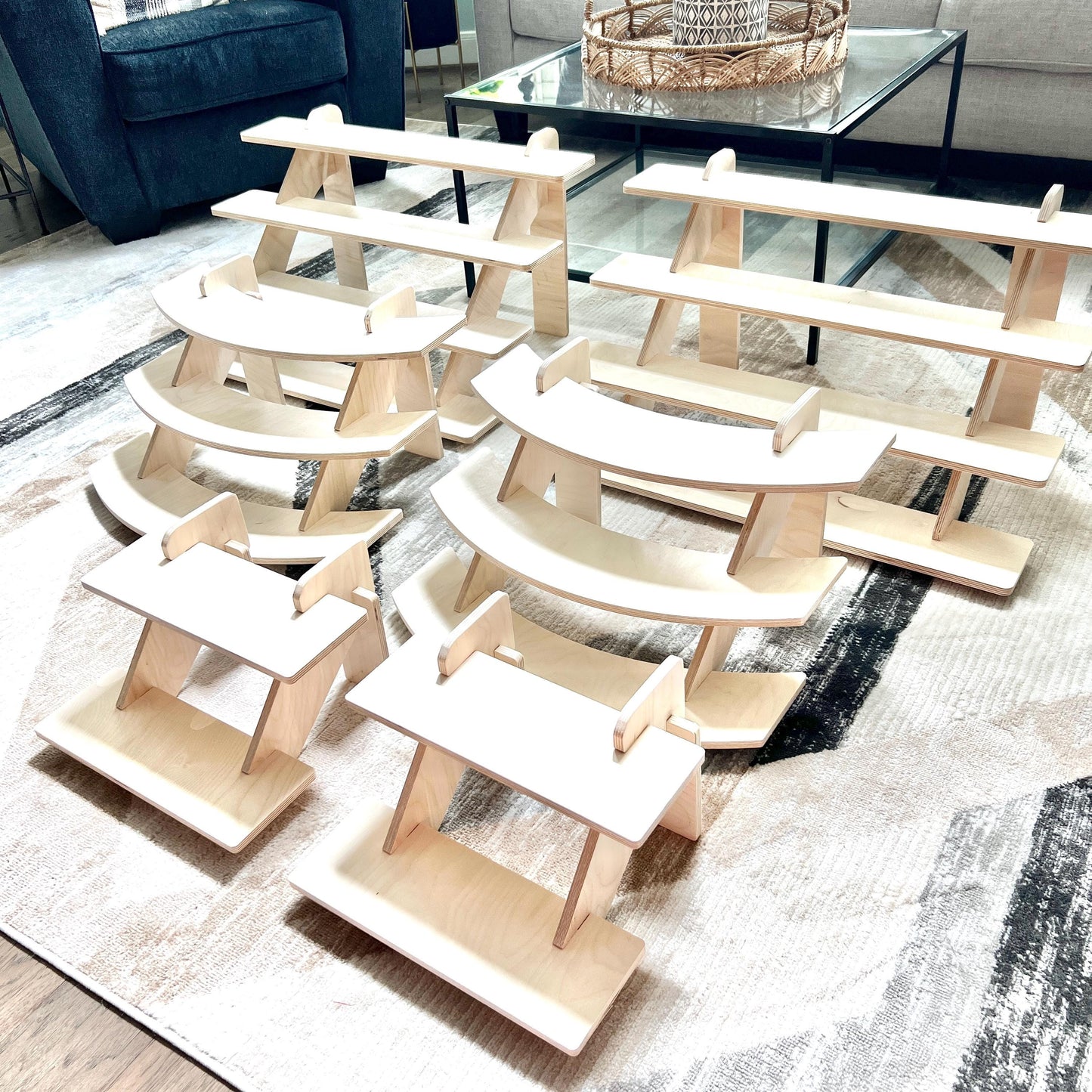 Original Market Bundle, 4-tier display, 3-tier display, Craft Show Display, soap display, dessert display, Candle Display, retail display