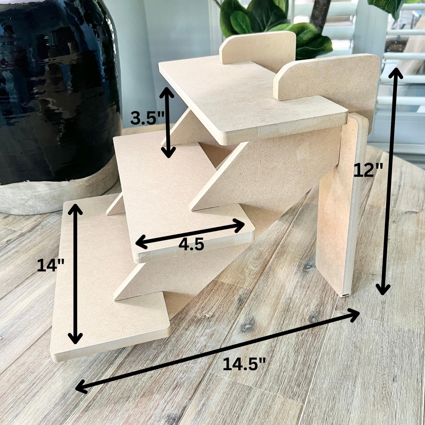 3-Tier Display 14", candle display, market display, craft show display, tabletop display, retail display, soap display, discount shelving