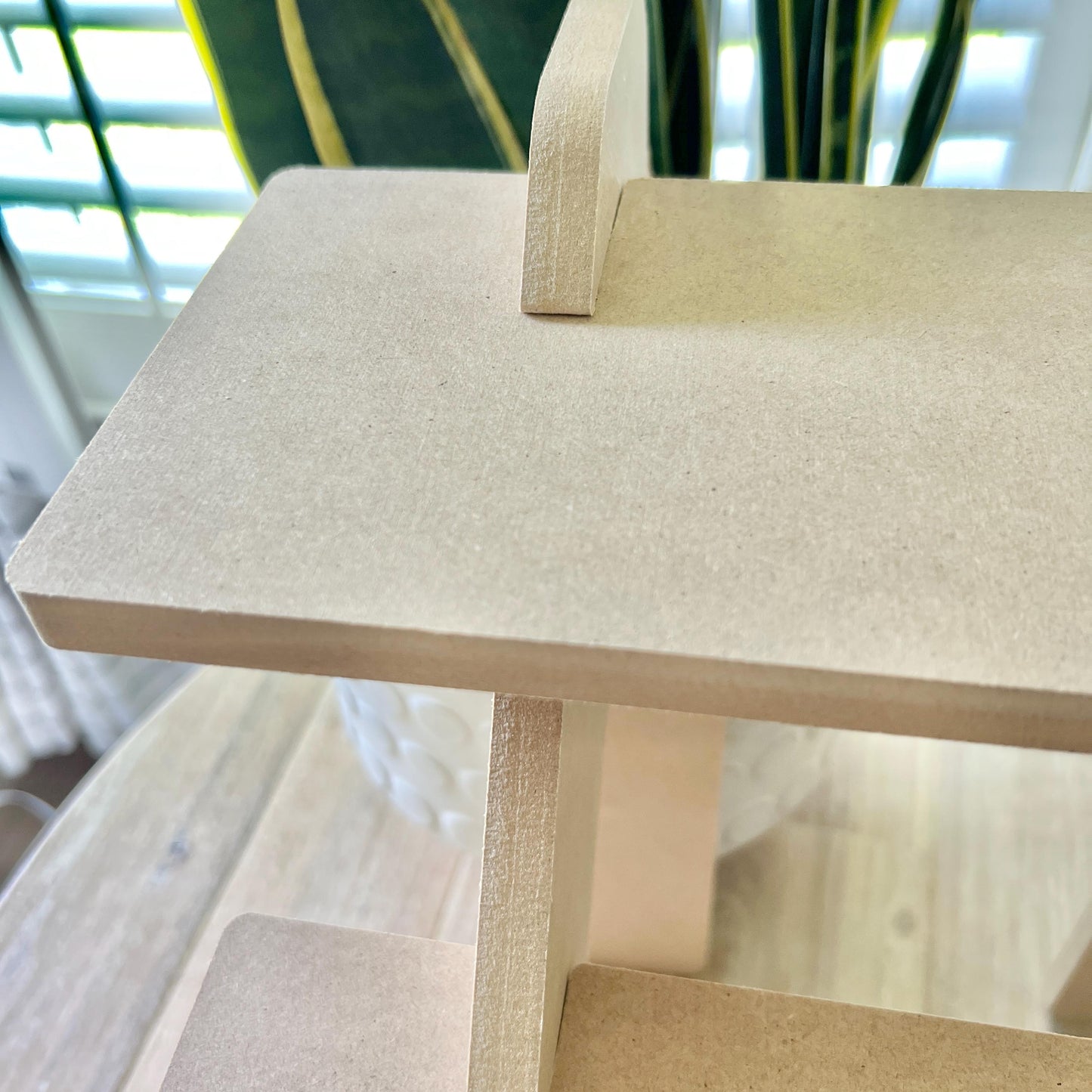 4-tier Display 14", Double Refined MDF, Craft Show Display, Candle Display, Soap Display, Tiered Shelves, Retail Display, Tabletop Display