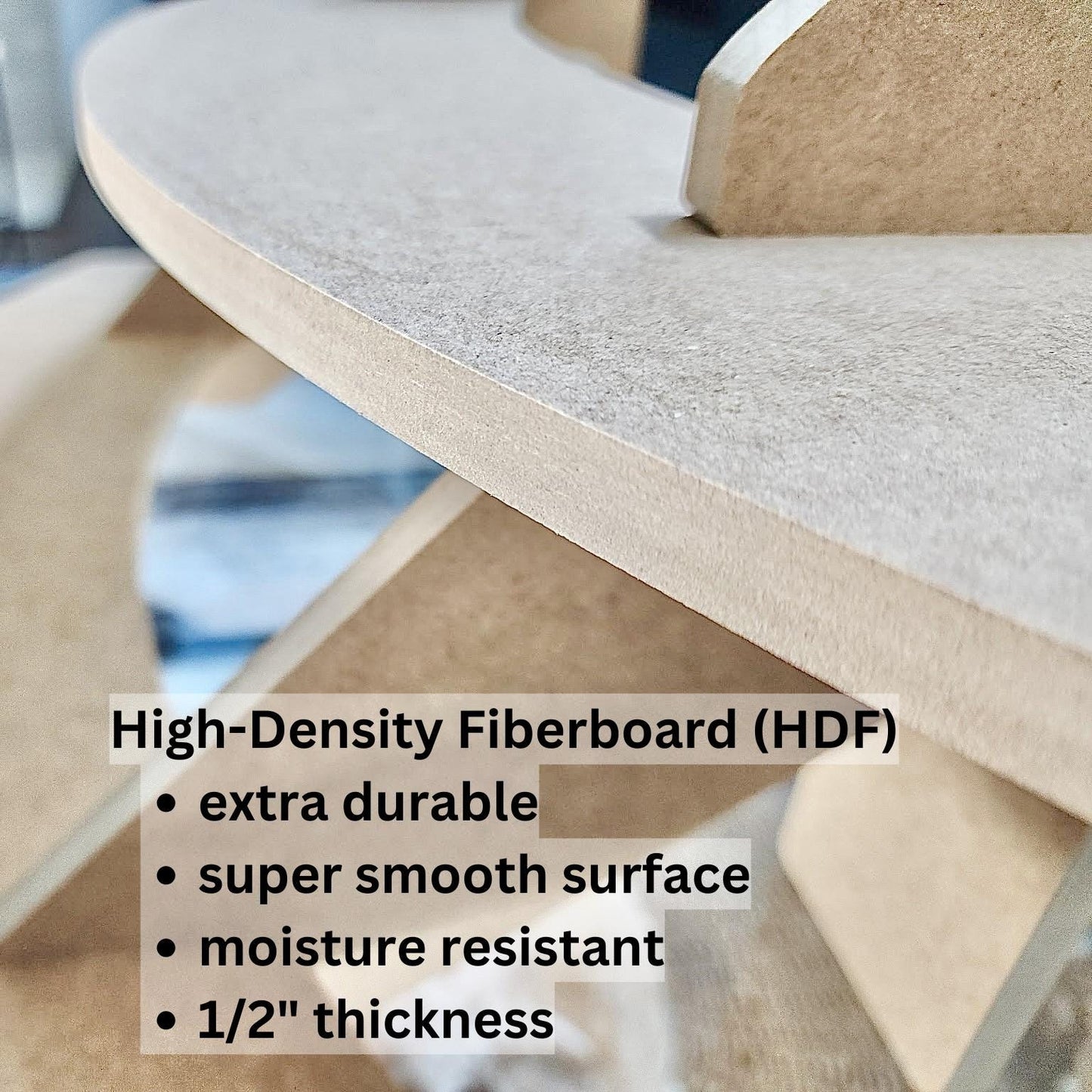 4-Tier HDF Display Stand: 22" Craft Fair Tabletop Shelves