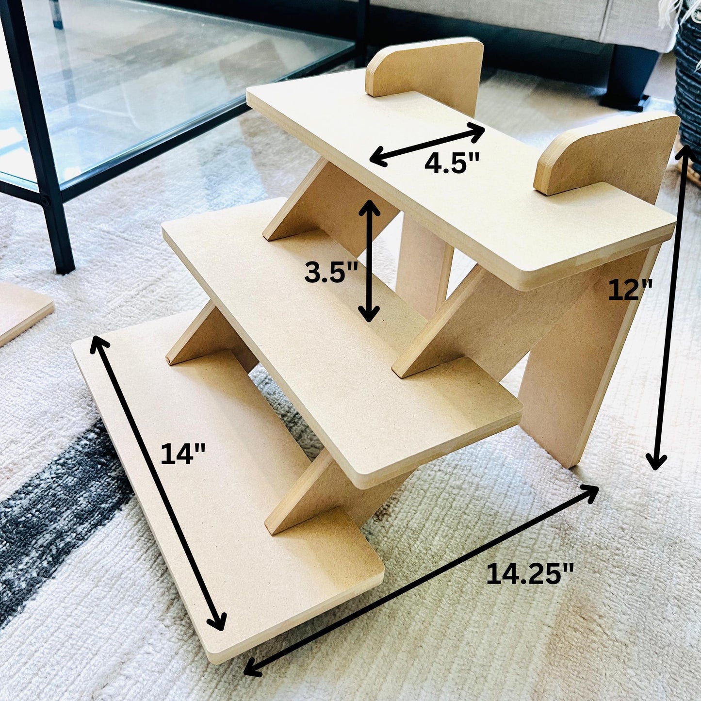 Tiered MDF Display Stand Bundle: Craft Show Tabletop Displays