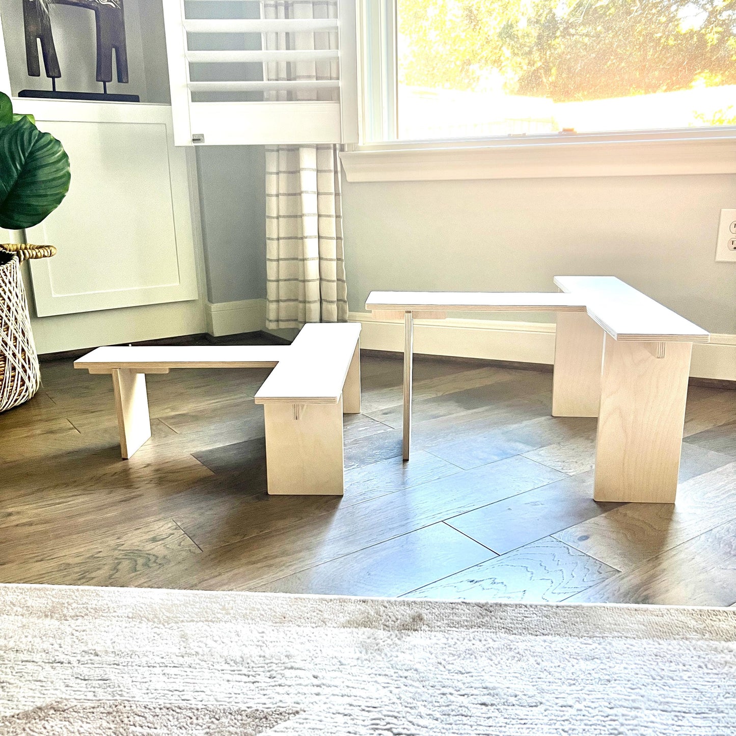 Wood Display Shelving: Collapsible Craft Show Shelving with Variable Height