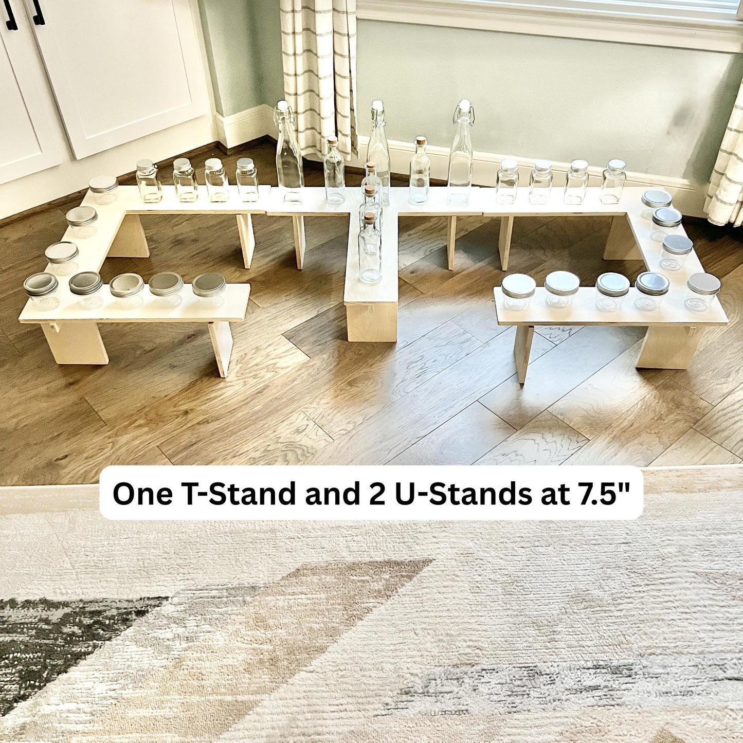 Wood Display Shelving: Collapsible Craft Show Shelving with Variable Height