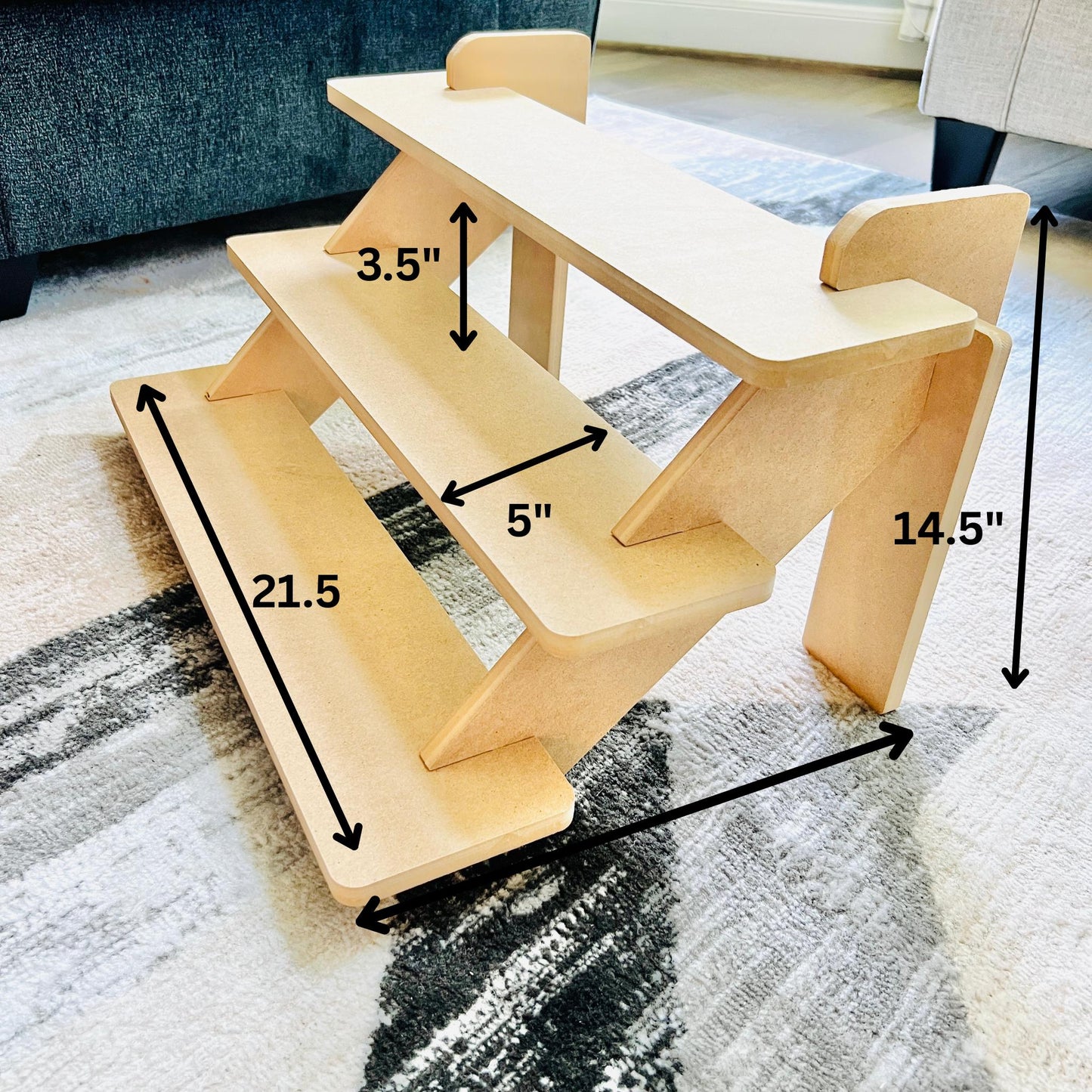 Tiered MDF Display Stand Bundle: Craft Show Tabletop Displays