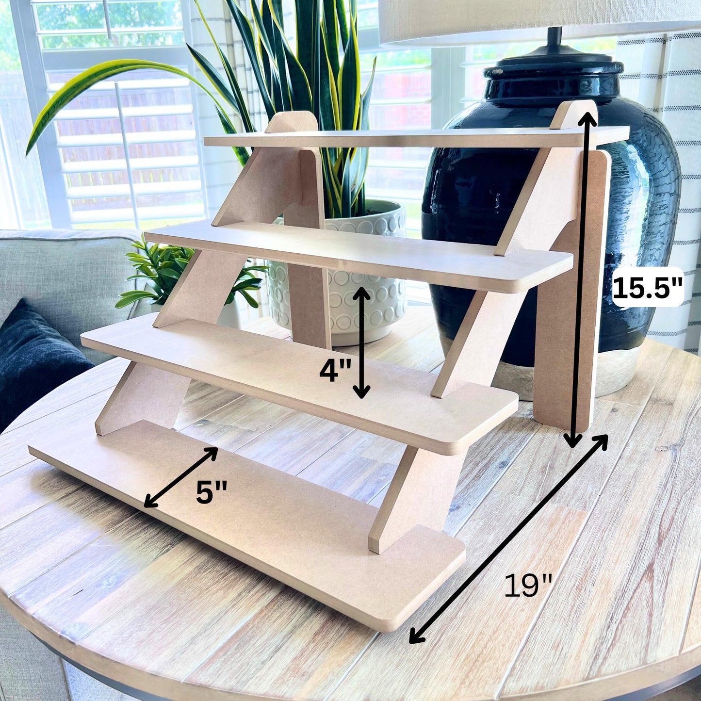 HDF Tiered Display Stand Bundle: Market and Craft Fair Tabletop Shelving