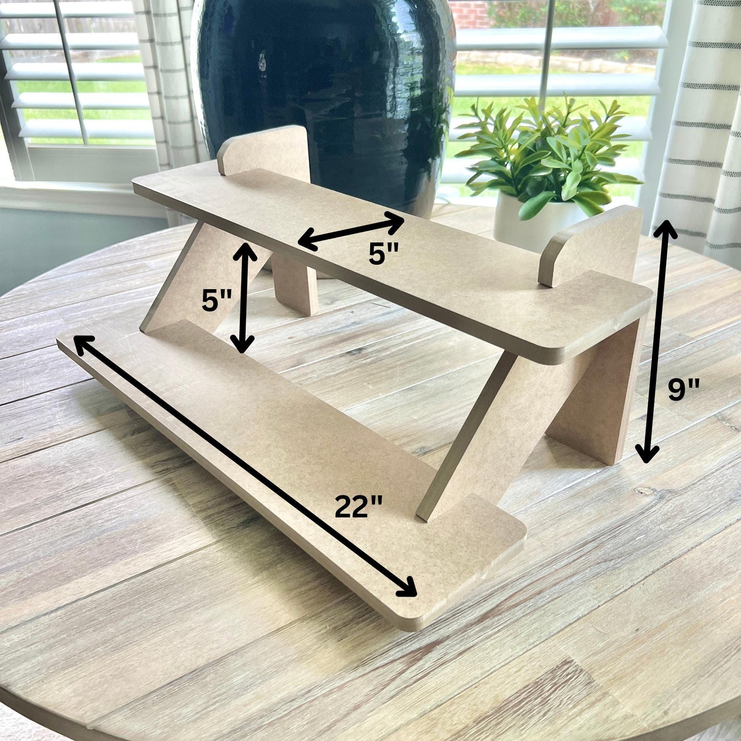 HDF Tiered Display Stand Bundle: Market and Craft Fair Tabletop Shelving