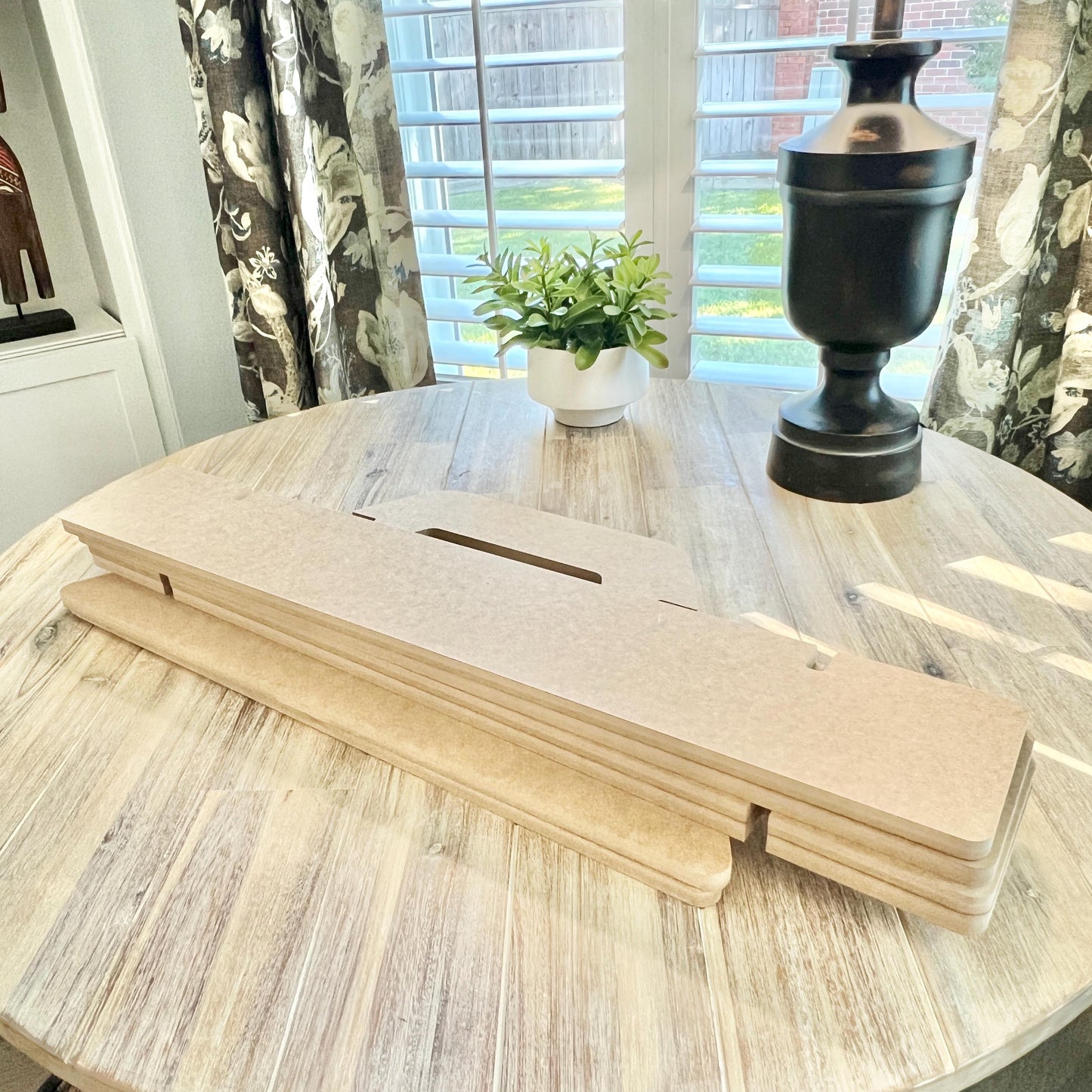 Dual Sided 3-Tier HDF Display Stand: Craft Show Tabletop Display