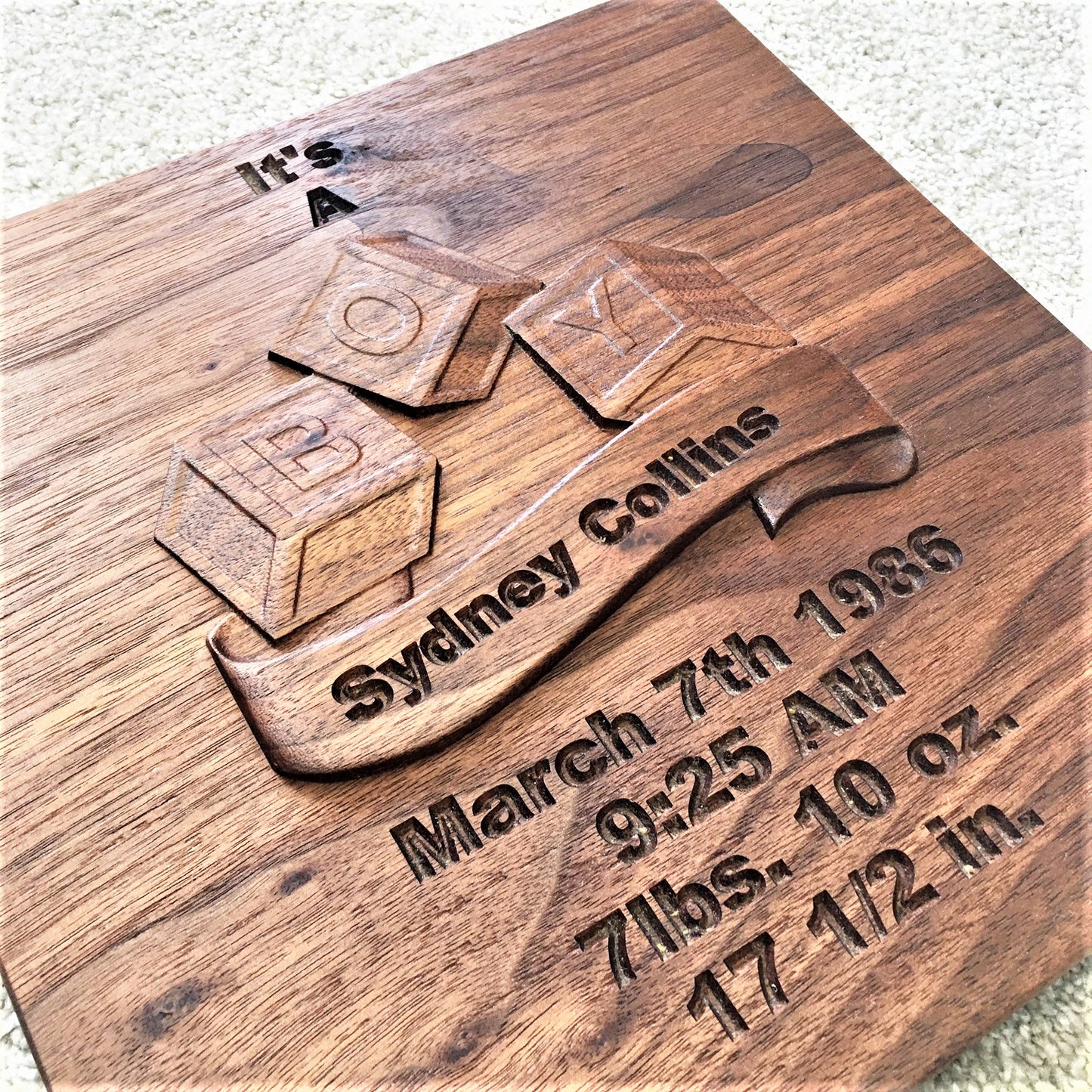 Keepsake Personalized Solid Wood Memory Boxes